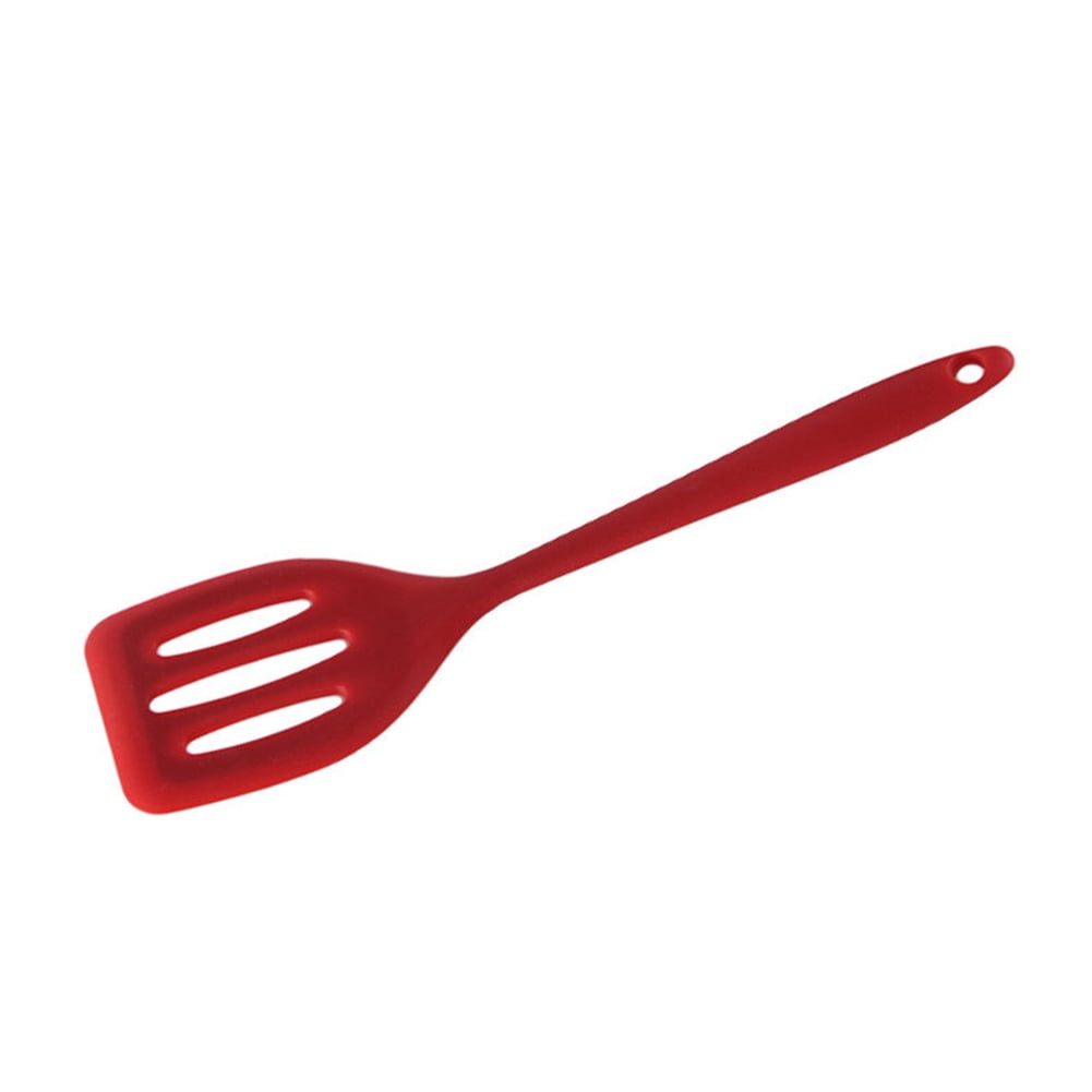 Tsondianz Silicone Slotted Turner Spatula Rubber Grip Silicone Spatula