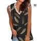 thumbnail image 3 of Jumpingount Chaleco de encaje para mujer, camiseta sin mangas holgada, vacaciones, boda, fiesta, citas, vacaciones en la playa, Top básico Type2 NO2, 3 of 4