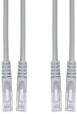 2 Pack Cat5e Ethernet Patch Cable Snagless/Molded Boot 50 Feet Black CNE490453 