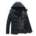 thumbnail image 4 of Men's Casual Winter Jacket Thicken Warm Men Zipper Hooded Coat With Pocket, 4 of 4