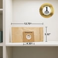 thumbnail image 7 of OVENTE Replacement Dust Bags for ST1600B, Pack of 4, Brown ACPST16704 | Compatible with other vacuum cleaners with similar dust output, Perfect Bundle Set for Efficient Cleanup, 7 of 7