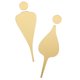 thumbnail image 5 of unbranded 2Ud De Para Puerta En Acrílico Dorado Con 3D Para Y Mujer Resistente Y Elegante, 5 of 8