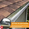 thumbnail image 5 of 4 Pcs Gutter Valley Splash Guard,Straight Rain Diverter Roofing Gutter Guards,Rain Drip Gutter Guard for House Shingle Roofs Corner(Straight Style), 5 of 6