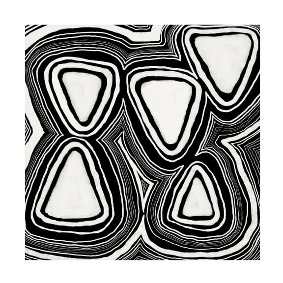 Canvas Wall Art - Regina Moore 'Dizziness V' Wall Art for Living Room, Bedroom, or Office Décor by Trademark Fine Art - 14 x 14 Inches