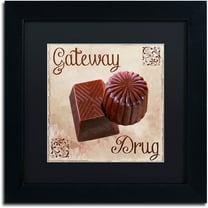 Trademark Fine Art "Chocolate Therapy II" Canvas Art by Color Bakery Black Matte, Black Frame