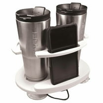 Taco Boat Drink Cup Holder P01-2020W | 2-Tumbler White Poly