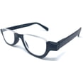 thumbnail image 2 of The Noble Semi-Rimless Half Reader Half Moon Reading Glasses, 3.25 Black, 2 of 6