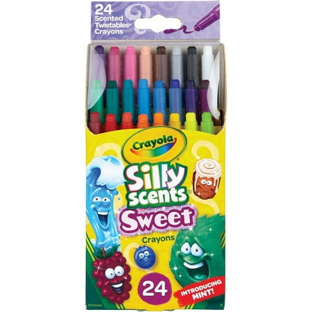 Crayola Silly Scents Mini Twistables Crayons - Assorted - 24 / Set | Bundle of 5