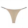 thumbnail image 1 of Tanga de fitness sin costuras, camiseta sexy, lencería de bikini de color sólido y multicolor, 1 of 6