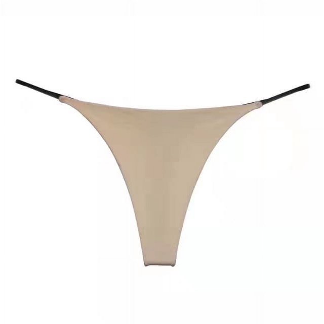 Tanga de fitness sin costuras, camiseta sexy, lencería de bikini de color sólido y multicolor
