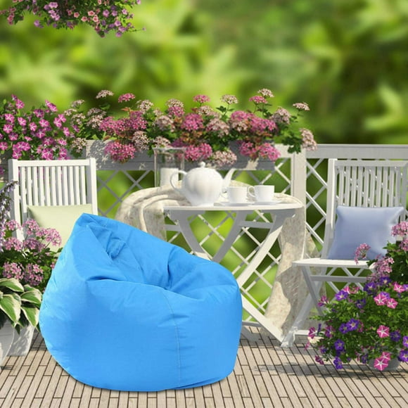 Leutsin Bean Bag Chair Cover,Bean Bag Chairs for Kids,Bean Bag for Adults and Kids Sofa Chair Storage,Lazy Bean Bag Chair Cover,Waterproof Zippered Bean Bag Canvas Chair Cover Without Filling
