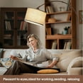 thumbnail image 5 of Dimmable Arc Floor Lamps for Living Room, Mid Century Floor Lamp,Standing Lamp with Adjustable Hanging Shade, Tall Pole Lamp Reading Light for Bedroom,Over Couch, 9W LED Bulb Included- Antique Bronze, 5 of 14