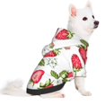 thumbnail image 2 of Fotbe Strawberry1 Sudadera con Estampado para Perros Pequeños – Suéter con Capucha para Mascotas, Tela Suave de Forro Polar con Bolsillo-X-Small, 2 of 7