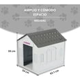 thumbnail image 5 of Casa Para Perro Q Perrón Raza Chica Fácil De Armar Y limpiar Color Gris, 5 of 5