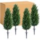 thumbnail image 1 of Qinaqin Set de 4 43-Inch Artificial Cypress Topiary Trees con Ground Spike Perfect para Indoor y Outdoor Use, 1 of 7