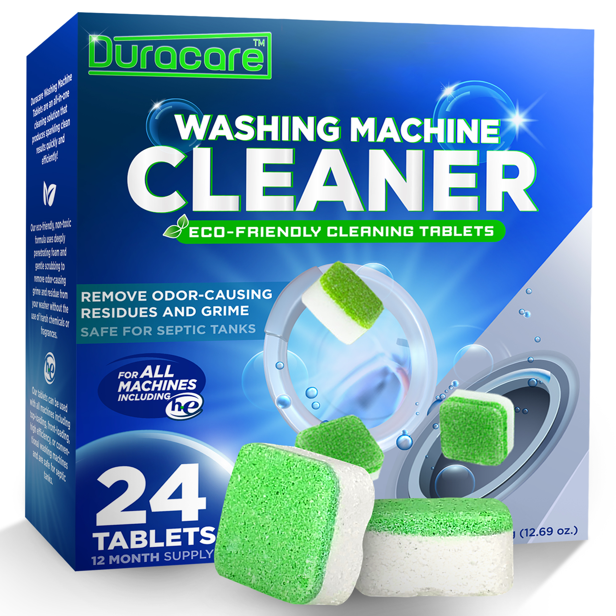 Duracare Washing Machine Cleaner  Heavy-Duty Deep Clean and Deodorize 