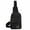 Black, variant on LAVA Small Sling Bag for Men Women Crossbody Canvas Backpack Waterproof Chest Bag for Cycling Hiking (Black)
