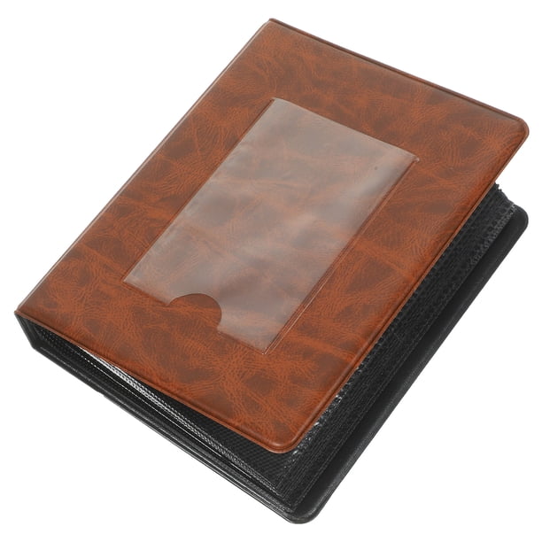 KAKOWELY Álbum de fotos pequeño, soporte para tarjetas fotográficas, álbum de fotos, soporte para entradas de cine, álbum de cámara instantánea