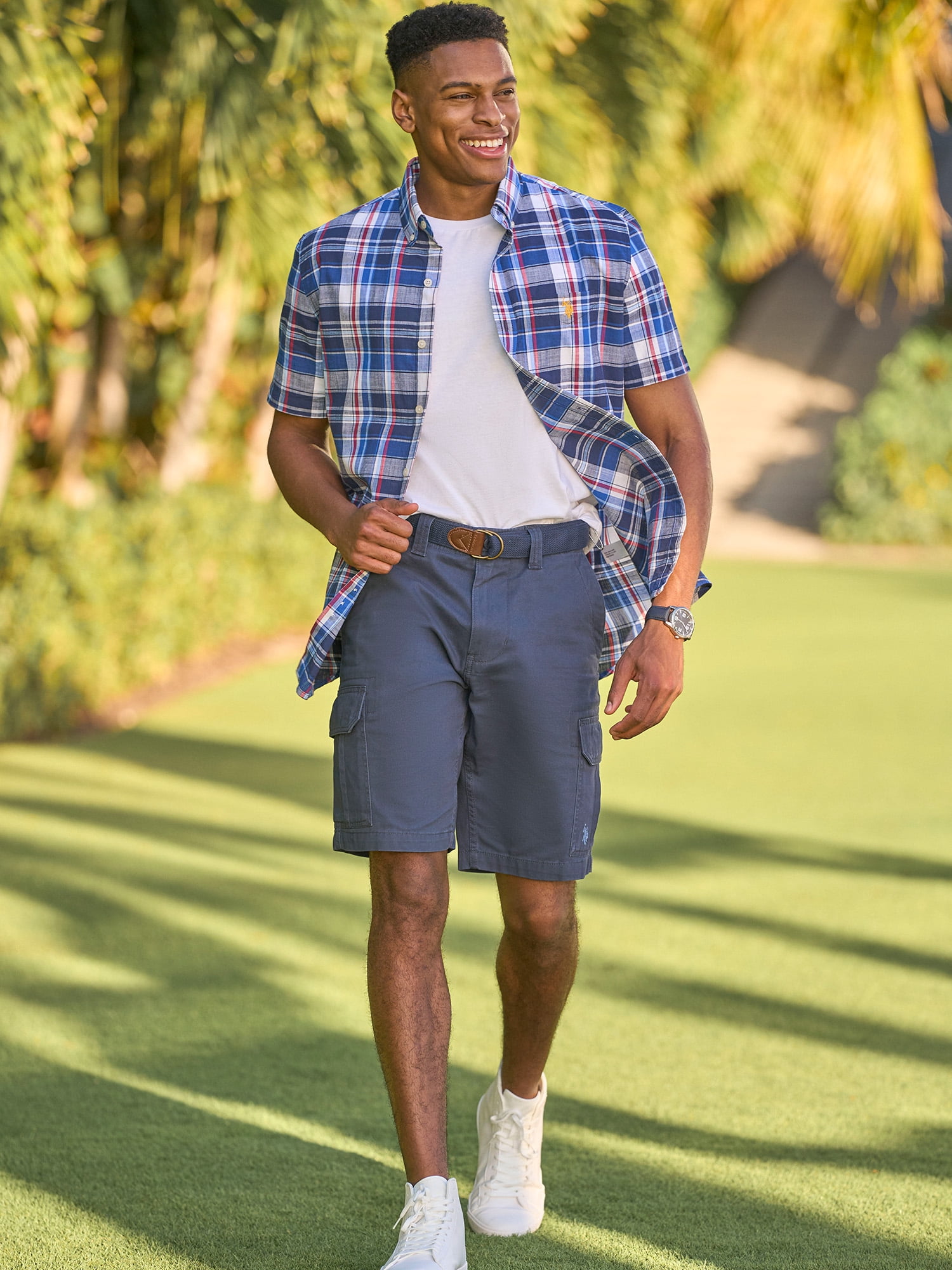 U.S. Polo Assn. Men's Short Sleeve Woven Shirt