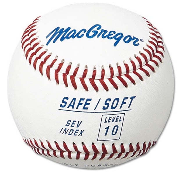 Pelotas de béisbol MacGregor Safe/Soft para jóvenes de nivel 10 a partir de 12 años, 12 unidades