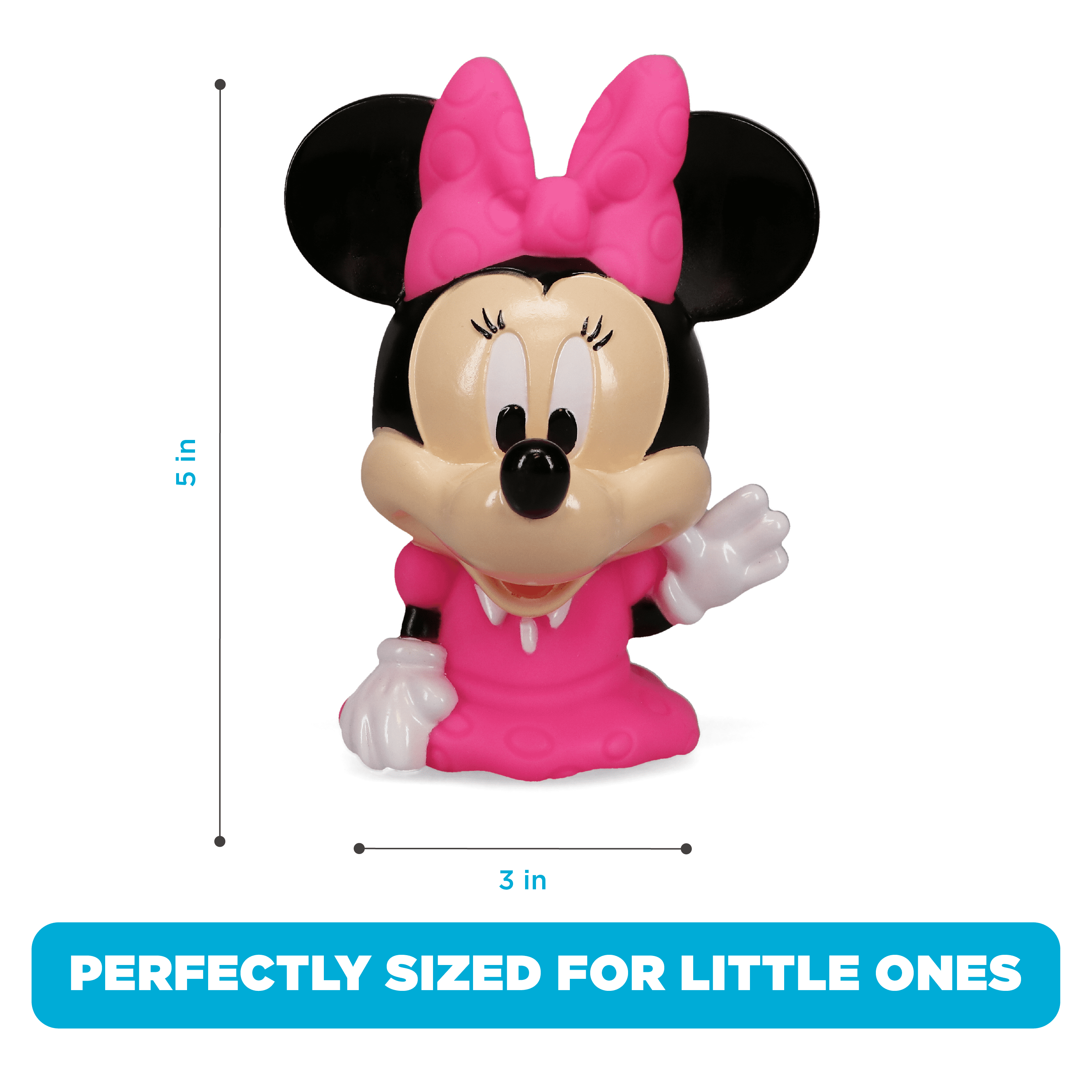 Disney Mickey & Friends - 5 Piece Bath Squirter Bucket Set -Bath Toys for Baby and Toddlers - Includes Organizer Bucket - Store Bath Time Water Toys