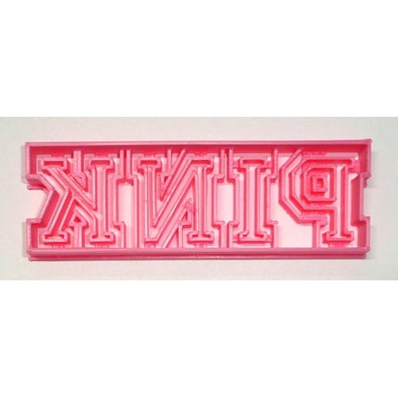 

PINK Block Letters Word Victorias Secret Fashion Brand Cookie Cutter USA PR3839