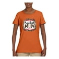 thumbnail image 3 of Baseball Mom Jaguar Print Sports Womens Graphic T-Shirt, Orange, 3X-Large, 3 of 5