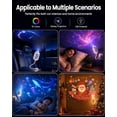 thumbnail image 2 of Galaxy Projector Night Light, 2-in-1 5D Holographic Star Projector, 360° USB Ceiling Lamp with 6 Films, 2 of 6