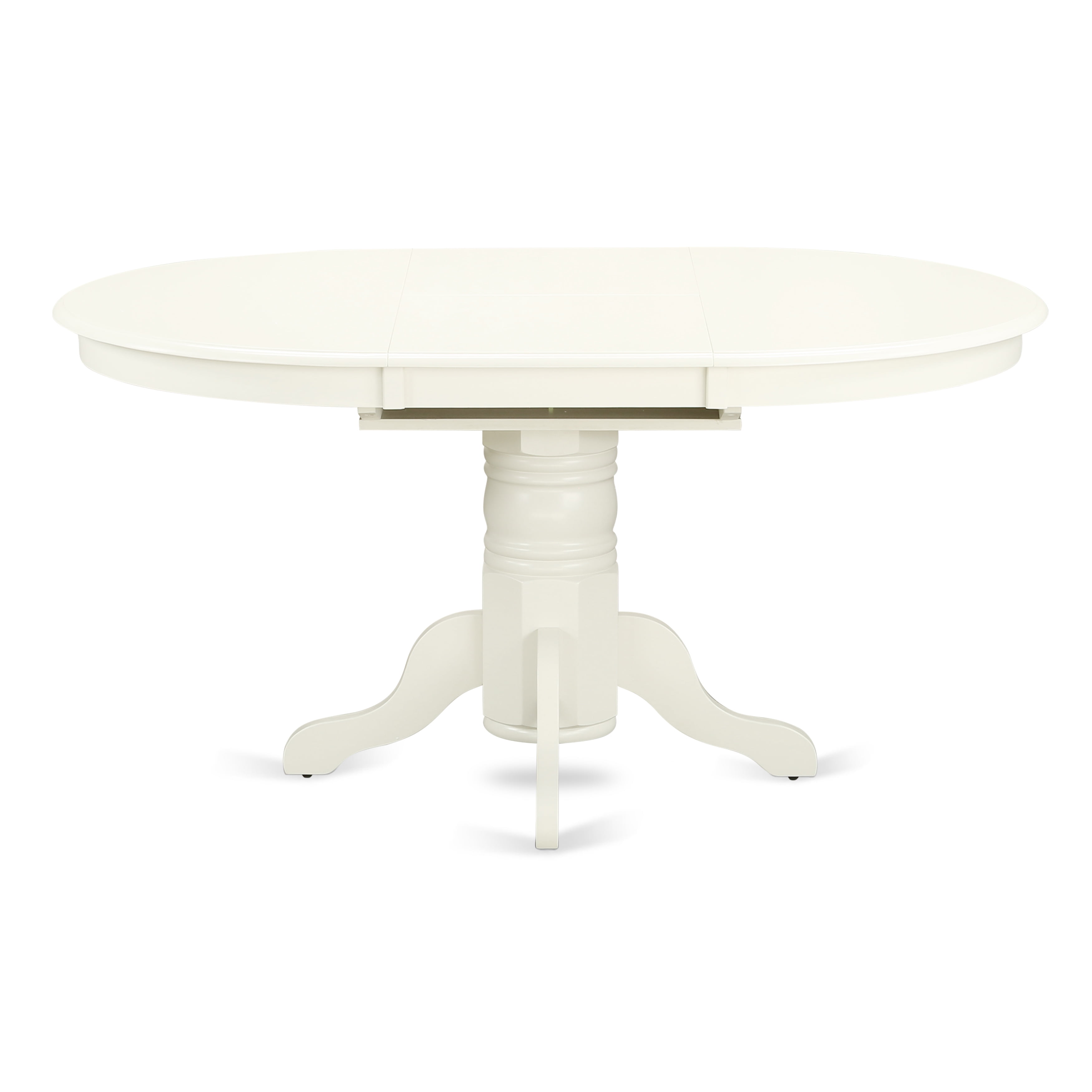 East West Furniture Dining Table Linen White, AVT-LWH-TP
