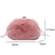 thumbnail image 2 of Bolso bandolera de felpa con cadena de perlas para teléfono móvil, pequeño bolso de hombro rosa, 2 of 6