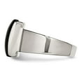 thumbnail image 3 of Stainless Steel Black Glass Size 9 Ring, 3 of 7