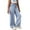 t-276Blue1, variant on MEZZALL Child Teenage Girls' Fashionable Back Pocket Embroidered Washed Denim Straight Leg Jeans Girls 9 To 13 Holiday Trousers