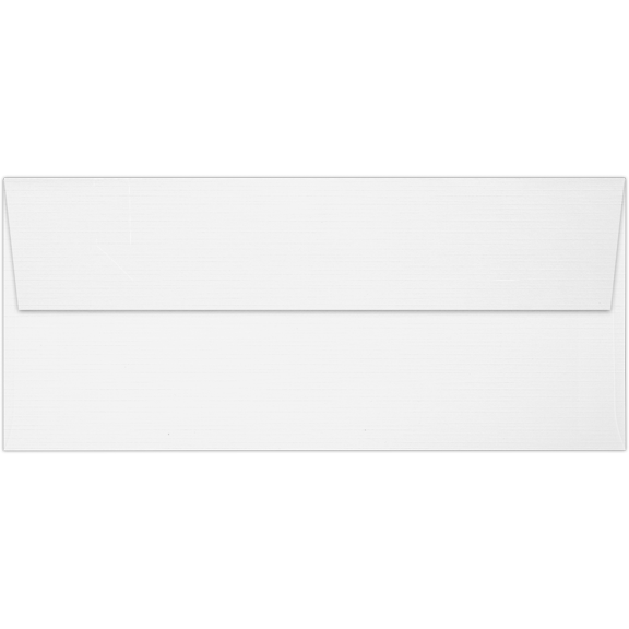 LUXPaper Slimline #9 Invitation Envelopes, 3 7/8 x 8 7/8, White Linen, 50 Pack