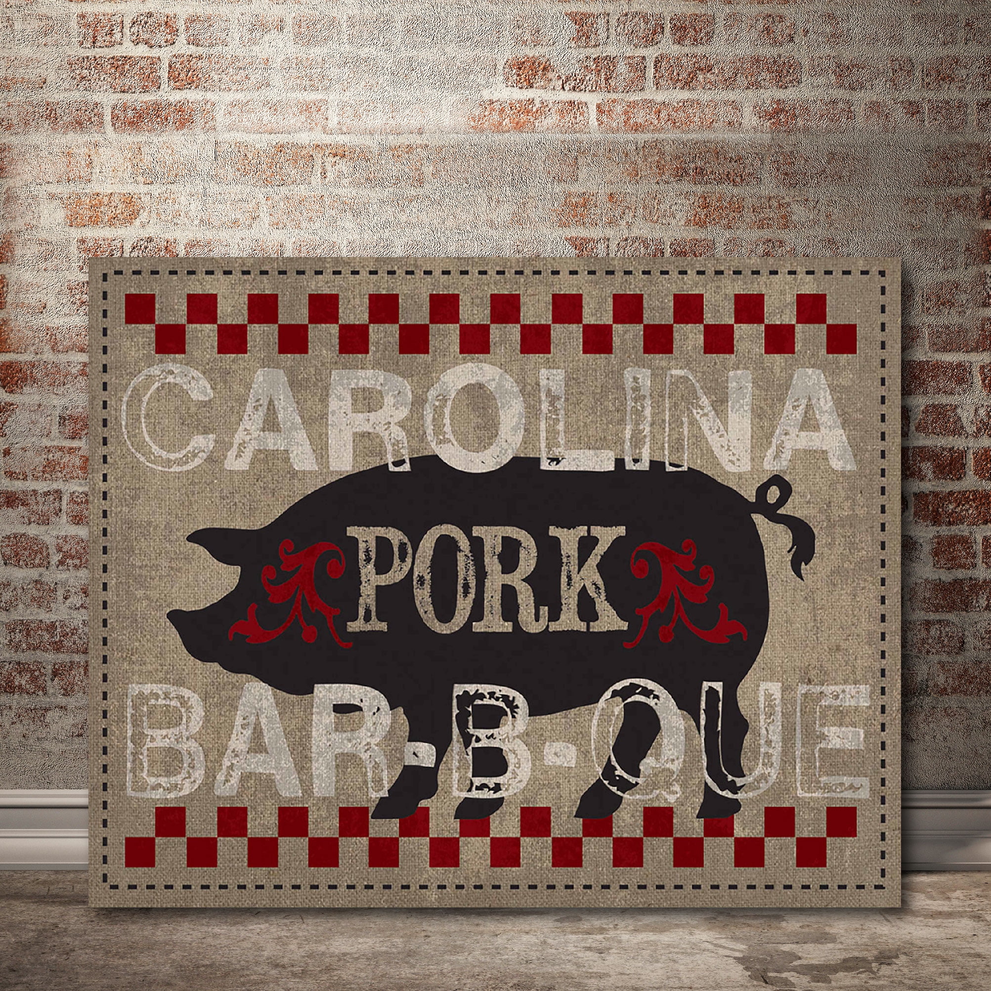 Carolina Pork BBQ Gallery-Wrapped Canvas Wall Art, 16x20