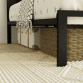 thumbnail image 7 of Einfach Queen Size Platform Bed with Button-Tufted Headboard, Grey, 7 of 7