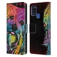 thumbnail image 1 of Head Case Designs Officially Licensed Dean Russo Dogs Yorkie Leather Book Wallet Case Cover Compatible with Samsung Galaxy A21s (2020), 1 of 6