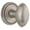 Satin Nickel, variant on Grandeur 820702 Soleil Solid Brass Privacy Door Knob Set - Brass