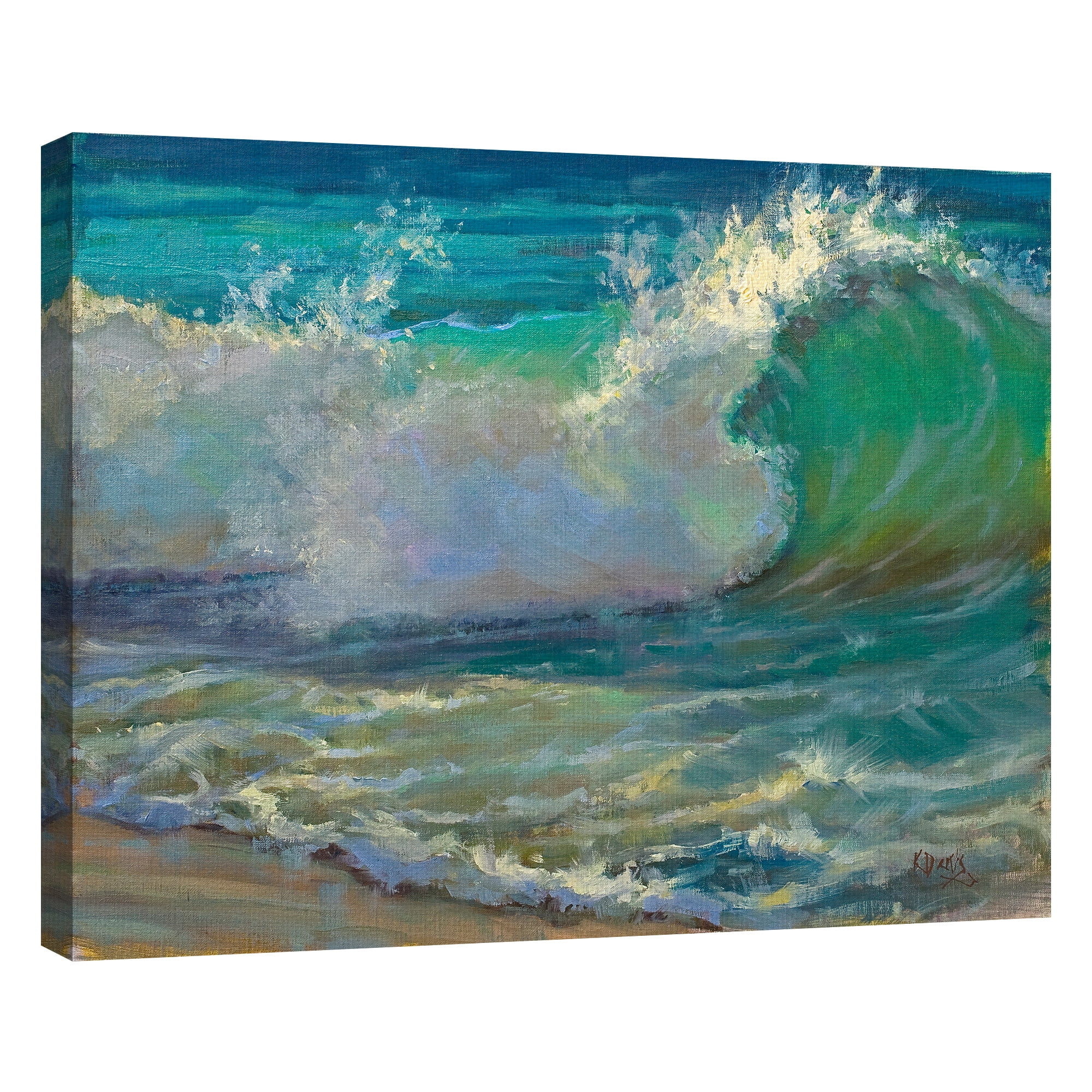 Masterpiece Art Gallery Ocean Wave Majesty by Kathleen Denis Canvas Art Print 22" x 28"