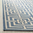 thumbnail image 3 of Safavieh Linden Derbhile Geometric Indoor/Outdoor Area Rug, Blue/Creme, 4' x 6', 3 of 8