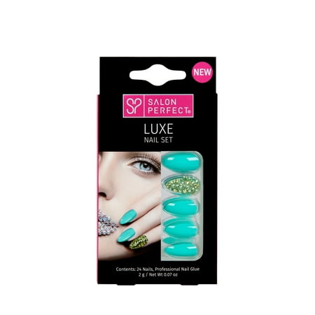 Salon Perfect Artificial Nail - Turquoise with