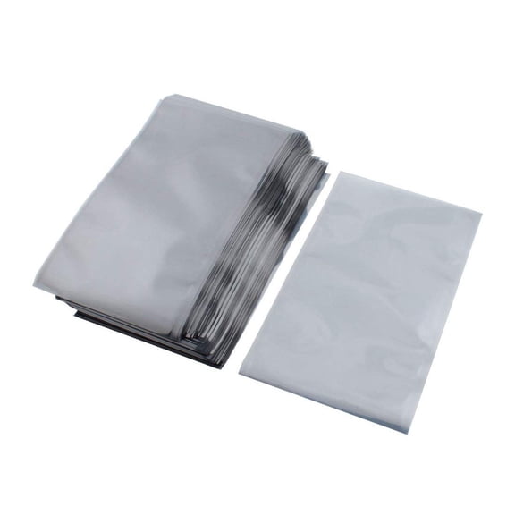 Grey Static Shielding Bags, Heat Sealable Transparent, 100 Count, 24 x 30 in