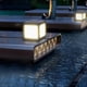 thumbnail image 2 of Luz solar Cuadrada blanca para Decoración Exterior de jardín de Poste de valla perfecl, 2 of 8