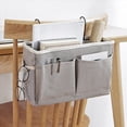 thumbnail image 2 of 2X Bolsa de Almacenamiento de Bolsillo para Colgar Junto una la Cama Soporte Organizador de Cajita de Almacenamiento Junto una la Cama para Cabeceros Literas Dormitorios, Gris, 2 of 5