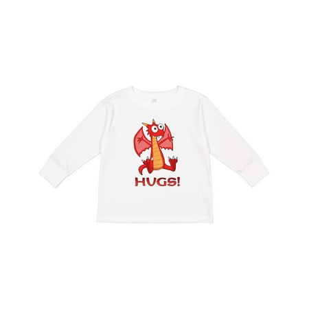 

Inktastic Dragon Hugs Boys or Girls Long Sleeve Toddler T-Shirt