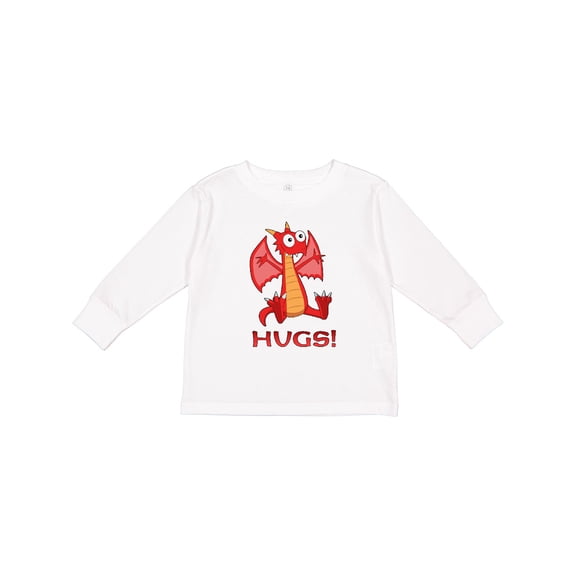 Inktastic Dragon Hugs Boys or Girls Long Sleeve Toddler T-Shirt