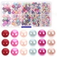thumbnail image 1 of Shisuyan 1 Boîte de Perles Rondes en ABS Perles Colorées Perles d'Espacement Perles pour Fabrication de Bijoux DIY, 1 of 9