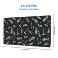 thumbnail image 2 of Kdxio Golf Bags And Balls Print Large Gaming Mouse Pad,Non-Slip Base,Water Resist Keyboard Pad for Gamer,Office & Home,29.5 x 15.8 in, 2 of 6