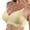Yellow_004, variant on YEJIMAN Spring Summer Soft Bra Underwear Thin Breathable Soft Water Drop Cup Upper Support Gathers Bra, White No Show Underwear For Women, Polyester Cotton Underwear For Women Seamless