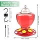 thumbnail image 2 of Comedero para colibríes, comederos para colibríes a prueba de fugas de plástico de 40 oz para colgar al aire libre a prueba de hormigas y abejas con 6 puertos de alimentación de flores, 2 of 5