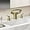 Bright Gold, variant on Matte Black Bathroom Faucet 3 Hole, Modern Faucet for Bathroom Sink with Adjustable Spout, Solid Brass 8 Inch Widespread Waterfall Bathroom Faucets with Supply Hoses and 2 Handles for Vanity Sink